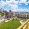 Expansive balconies with skyline views